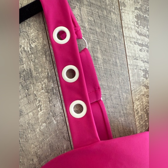 DKNY ORCHID Grommet Balconette Corset Underwire One-Piece Swimsuit, US 16 -NEW! - Picture 3 of 9